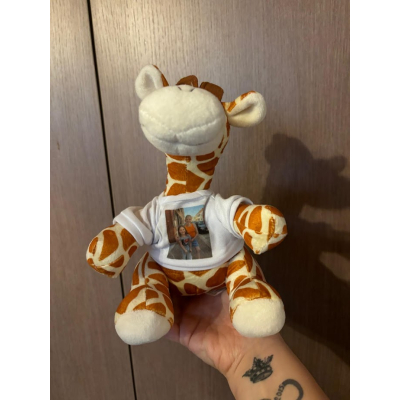 knuffeltje met tshirt bedrukt naar eigen keuze