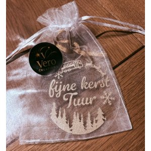 leuke platte kerstbal 